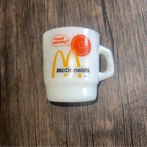 McDonald's "Good Morning" Vintage Coffee Mug Cup Anchor Hocking Flawless LKN